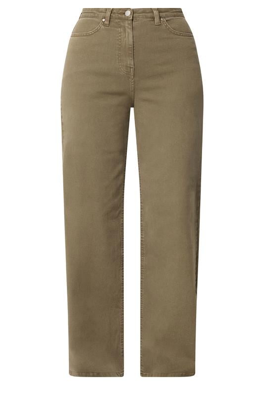 LTS Tall Women's Mocha Brown Washed Wide Leg Jeans | Long Tall Sally 5