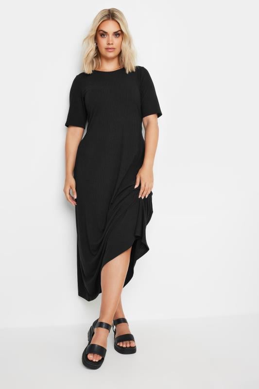 YOURS 2 PACK Plus Size Black & Green Maxi Dress | Yours Clothing 5