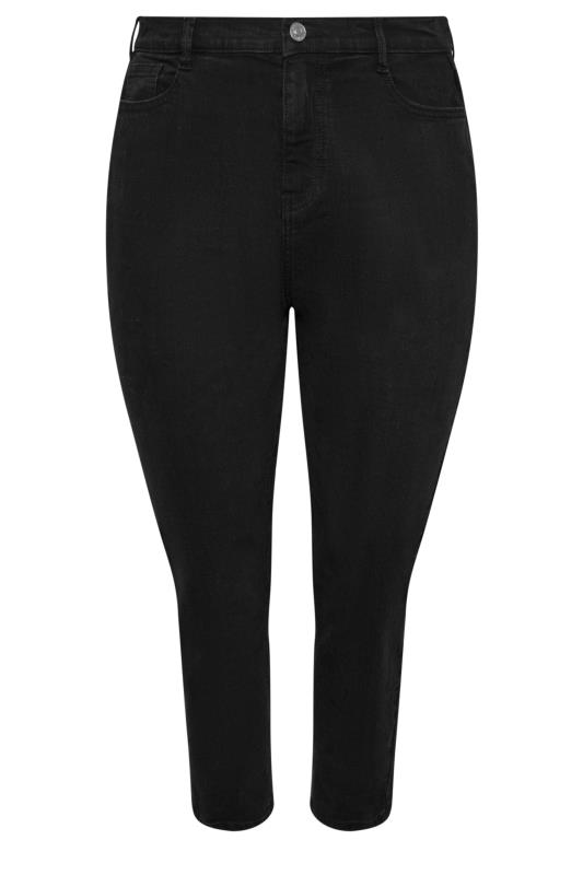 YOURS Plus Size Black Mom Jeans | Yours Clothing  5