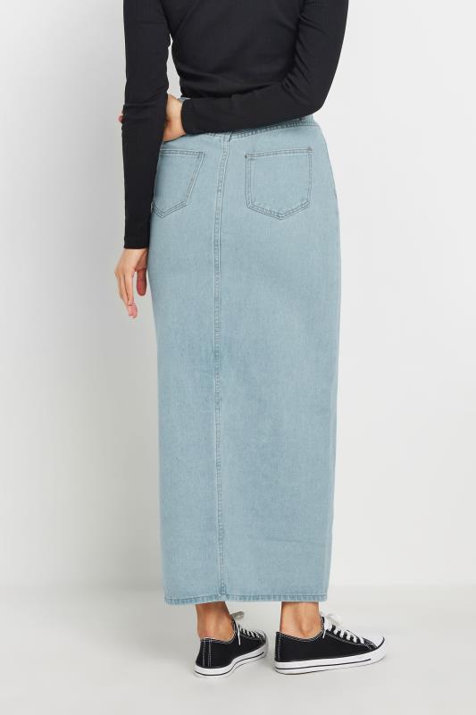 LTS Tall Blue Denim Split Maxi Skirt | Long Tall Sally  4