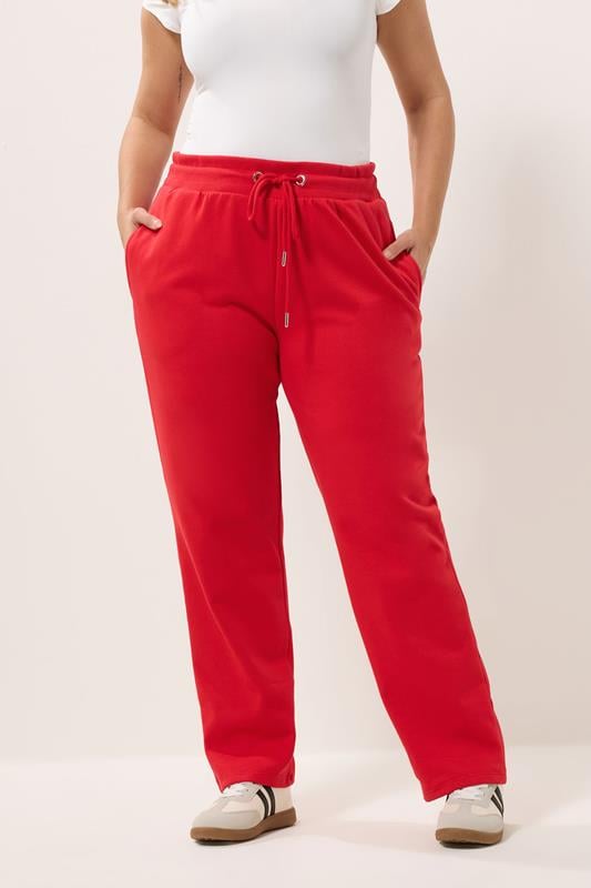  YOURS Curve Red Drawstring Joggers