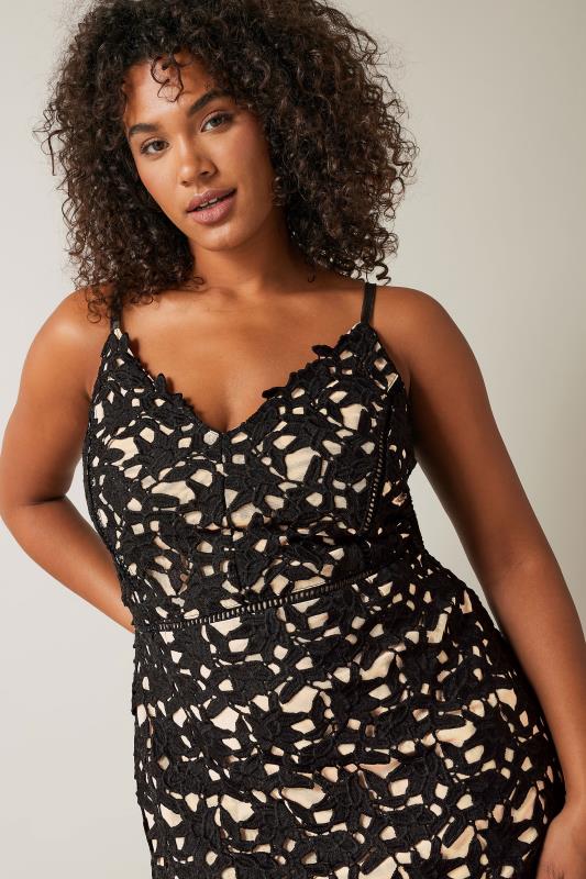 Evans Black Lace Bodycon Mini Dress 4