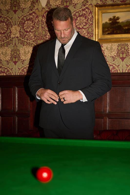 BadRhino Tailoring Big & Tall Black Plain Suit Jacket
