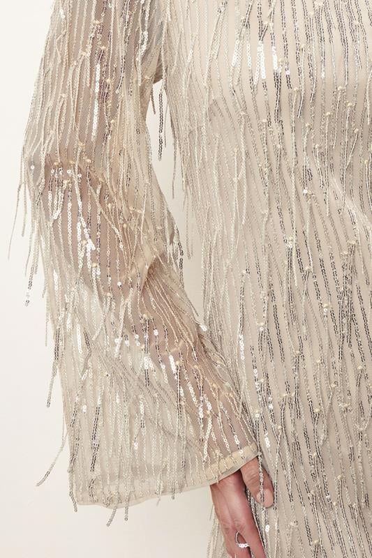 STAR Light Pink Sequin Tassel Dress | StarByJM 5