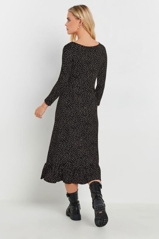 M&Co Petite Black Spot Print Midi Dress | M&Co 3