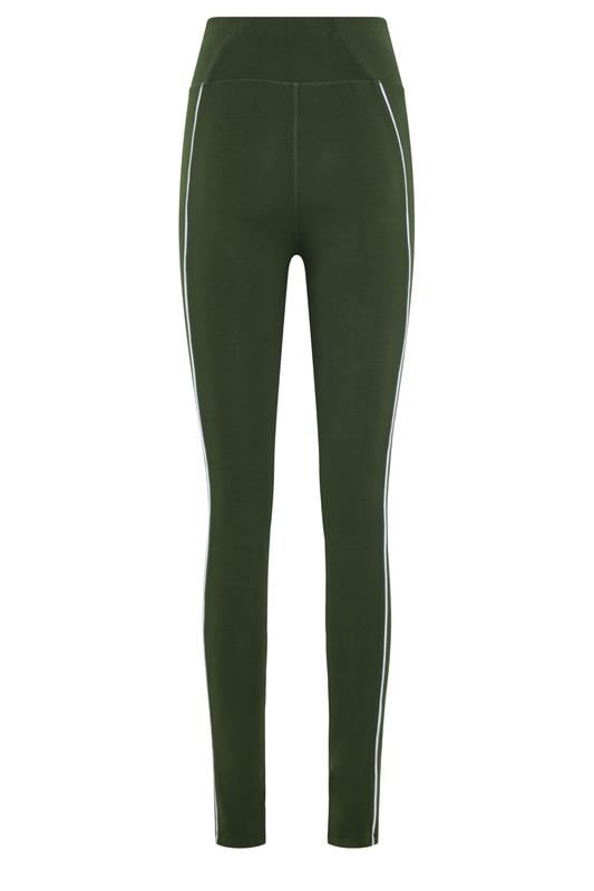 LTS Tall Olive Green Active Piped Leggings