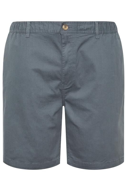 D555 Big & Tall Grey Stretch Shorts | BadRhino 2