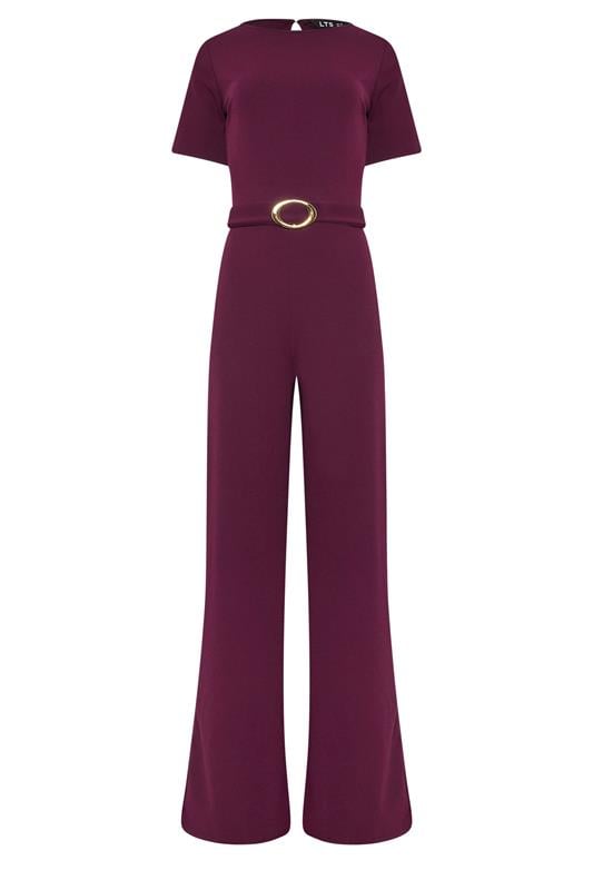 LTS Tall Berry Red Belted Jumpsuit | Long Tall Sally  5