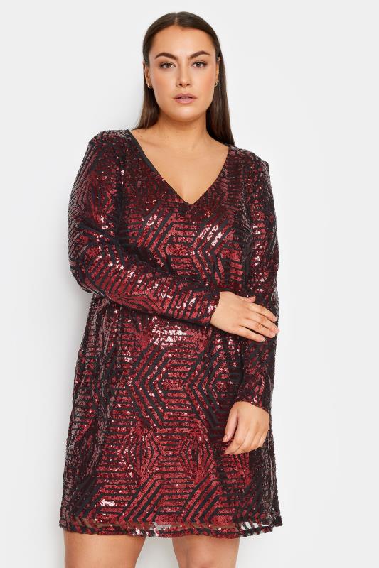 Bright Lights Ruby Sequin Party Dress 1