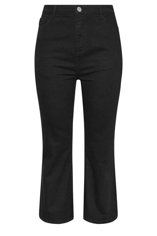 YOURS Plus Size Black Flare Stretch Jeans | Yours Clothing 5