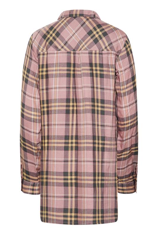 Tall Women's LTS Pink Check Overhead Shirt | Long Tall Sally 7