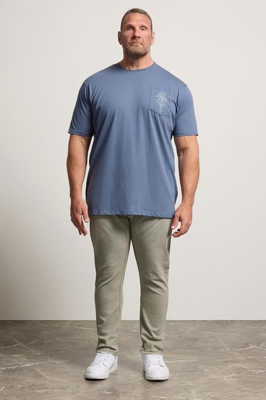 KAM Big & Tall Silver Stretch Jeans | BadRhino 1