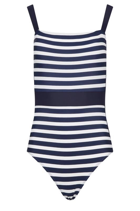 LTS Tall Navy Blue Stripe Swimsuit | Long Tall Sally 7
