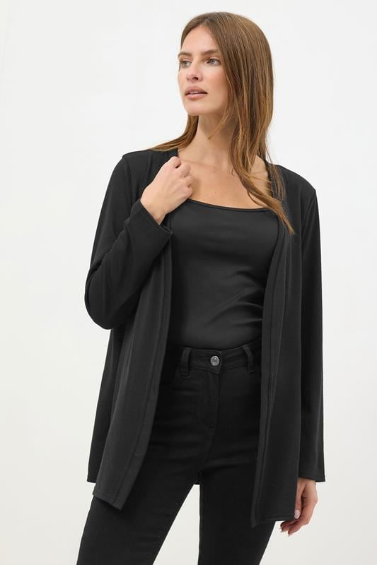 Women's  M&Co Black Essential Cardigan