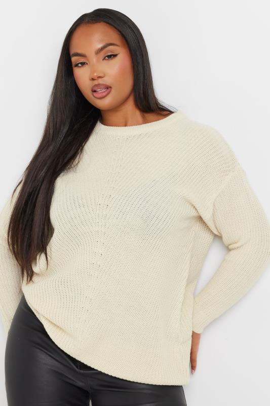 YOURS Plus Size Pink Essential Jumper | Yours Clothing 1