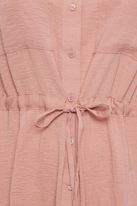 YOURS Curve Plus Size Pink Utility Tunic Shirt | Yours Clothing  6