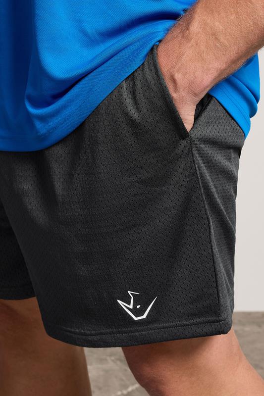 IronRhino Big & Tall Black Lightweight Mesh Shorts | IronRhino 4