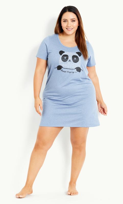 Panda Blue Night Dress 2