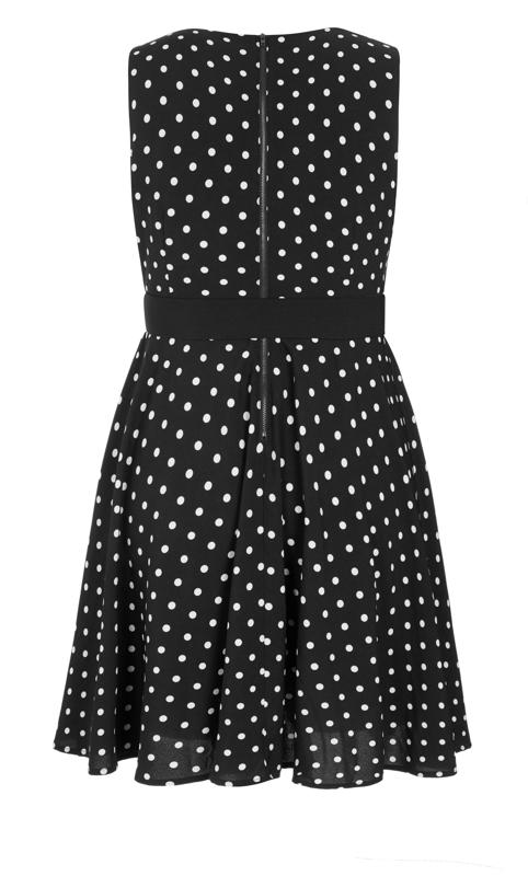 Black Vintage Spot Dress 4