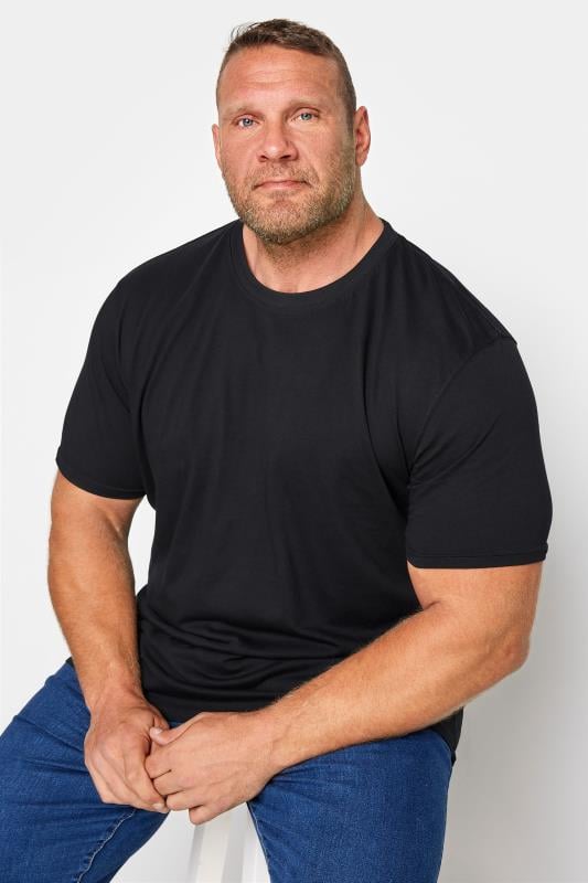 KAM Black Plain T-Shirt | BadRhino 2