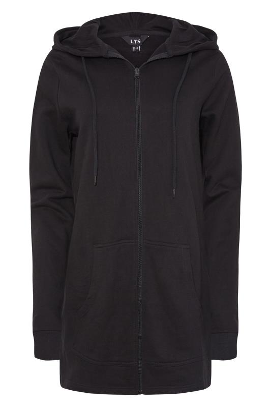 LTS Tall Women's Black Cotton Longline Hoodie | Long Tall Sally 7