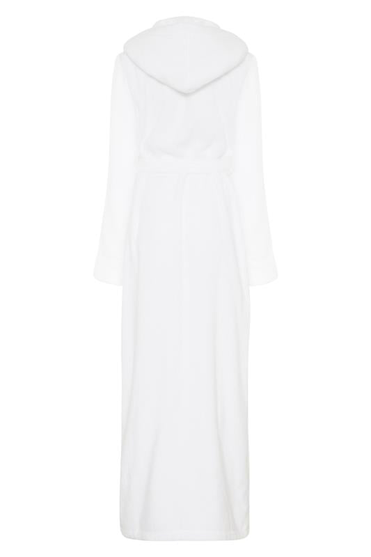 LTS PREMIUM Tall Womens White Cotton Towelling Maxi Robe | Long Tall Sally 7