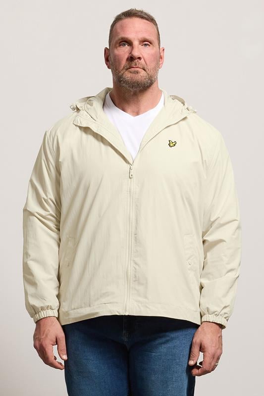  LYLE & SCOTT Big & Tall Off-White Hooded Jacket