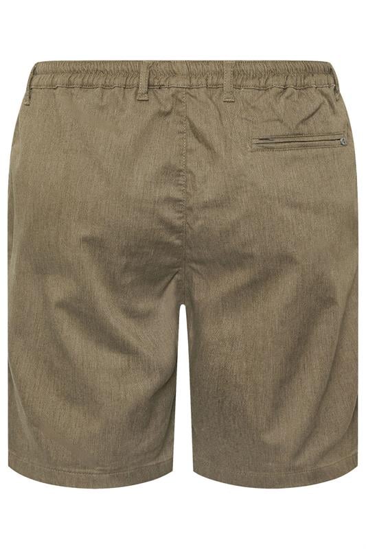 KAM Big & Tall Natural Brown Smart Stretch Shorts | BadRhino 2