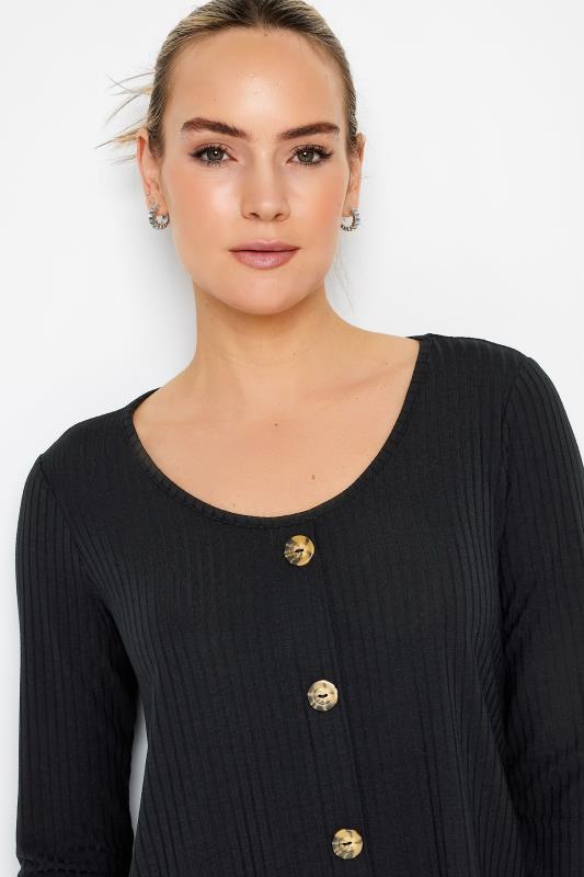 LTS Tall Women's Black Button Front Top | Long Tall Sally 4