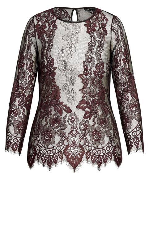 Royal Lace Top Oxblood 4