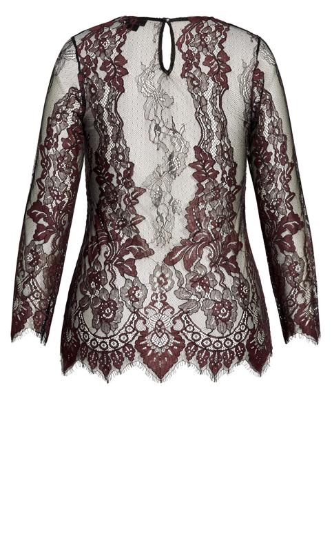 Royal Lace Top Oxblood 5