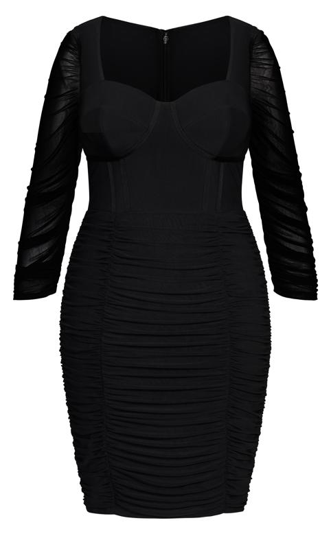 Sexy Bustier Black Dress 4
