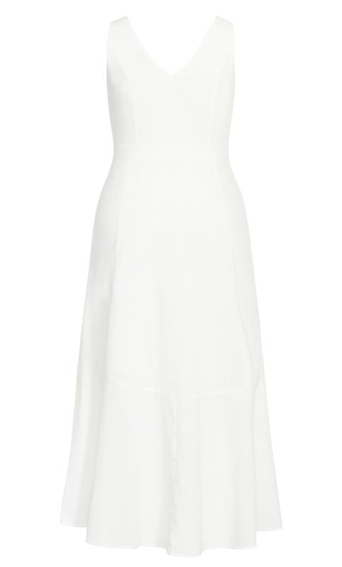 Sweetie Button Maxi Dress Ivory 4