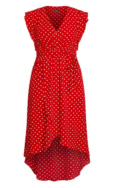 Red Love Polka Dot Maxi Dress 3