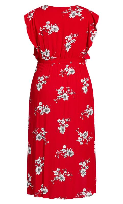 Love Floral Red Maxi Dress 4