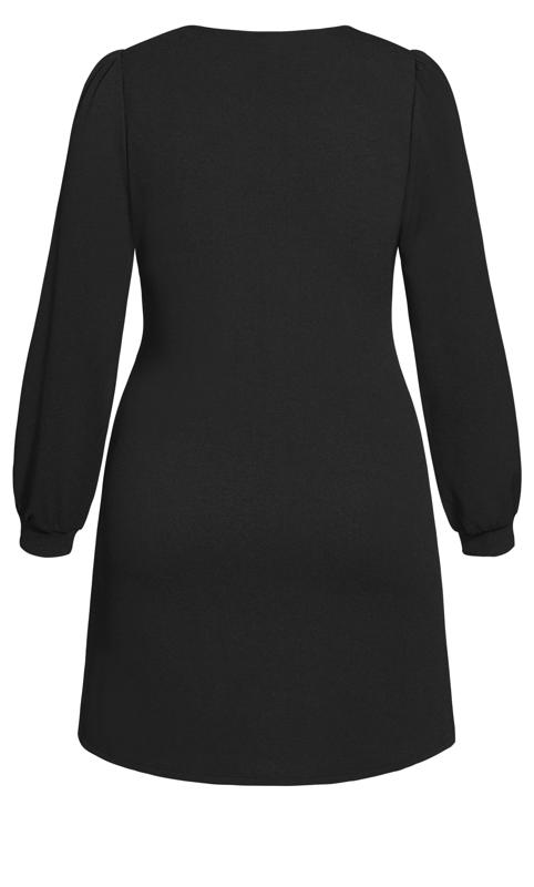 Quiero Black Puff Sleeve Mini Dress  4