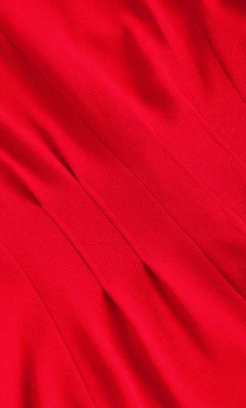 Elegance Red Burgundy Waist Tied Suit Jacket 8