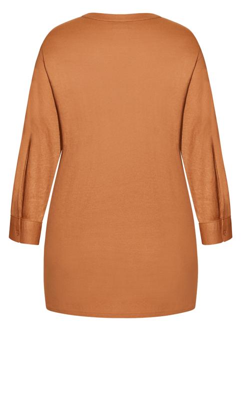 Evans Ginger Long Sleeve Longline Top 5