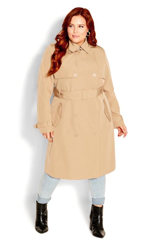 Plus Size  City Chic Trench Coat