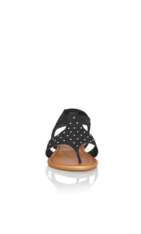 Kimber Black Wide Fit Sandal 5