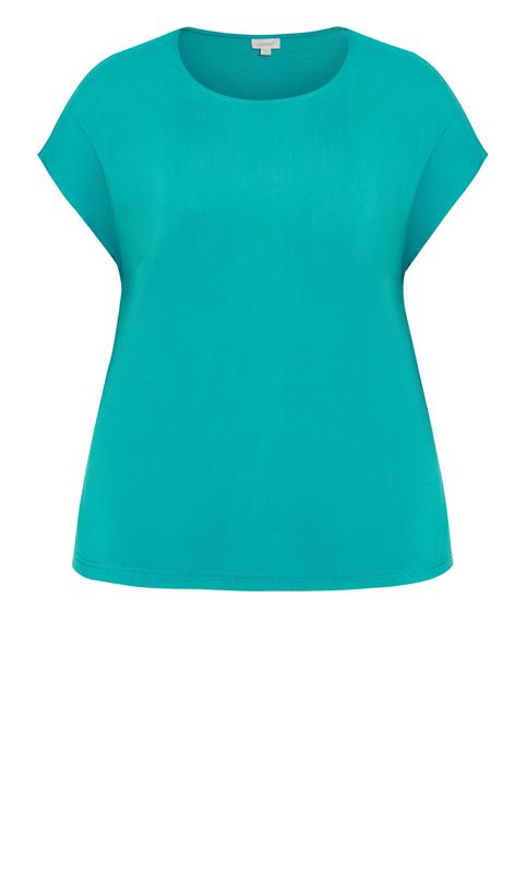 Evans Jade Green Split Side T-Shirt 9