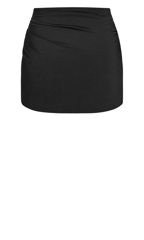 Plus Size Azores Bikini Skirt Black 8