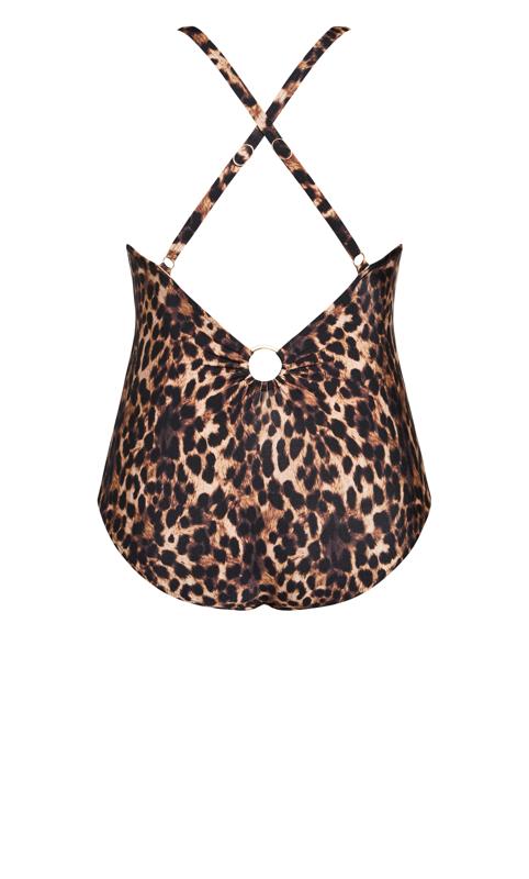 Evans Animal Print Ring Front Swimsuit 4