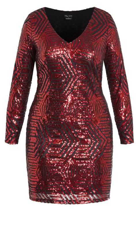 Bright Lights Ruby Sequin Party Dress 5