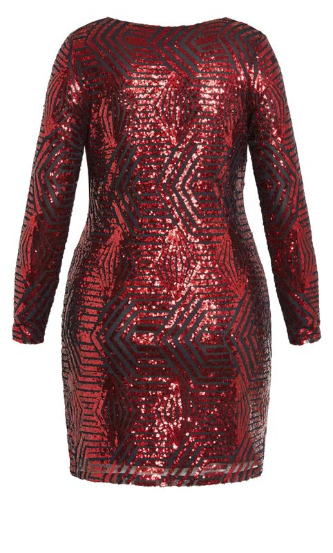 Bright Lights Ruby Sequin Party Dress 6
