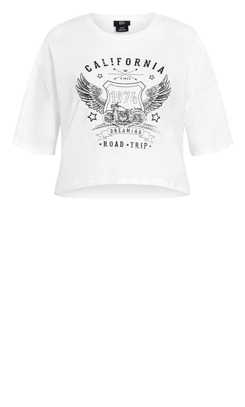 Evans White 'California' Slogan Printed T-Shirt 5