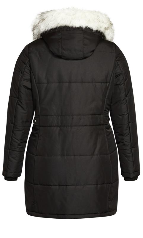 Vestie Black Hooded Puffer Coat 6