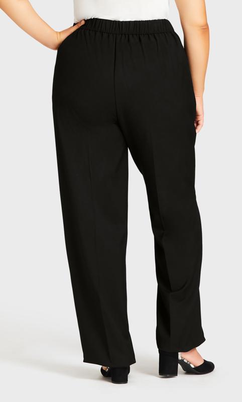 Plus Size Cool Hand Stretch Trousers Black  4