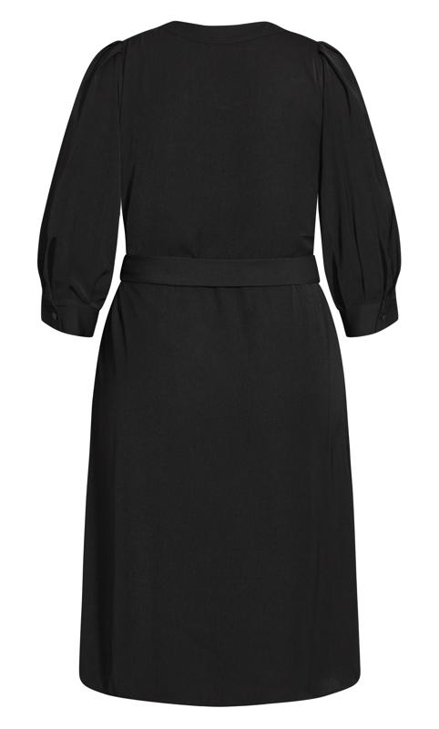 Plus Size Sultry Dress - black 4