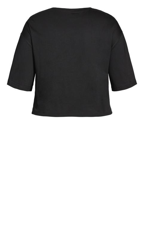 Evans Black Front Pocket Detail T-Shirt 7
